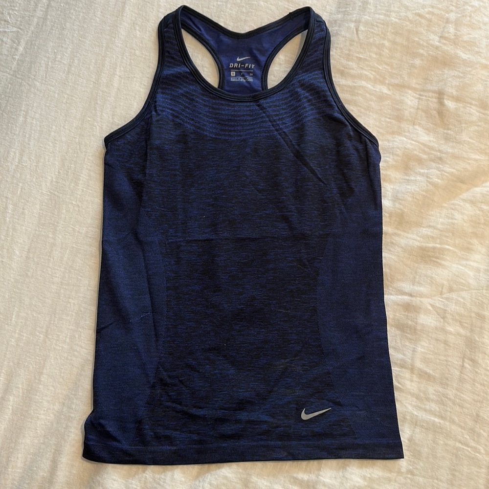 Navy heather dry-fit tank